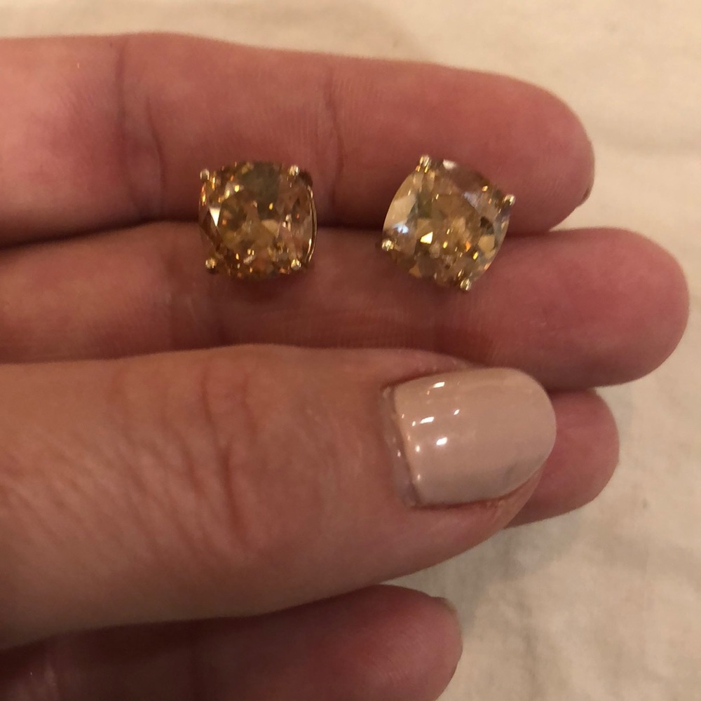 Kate spade champagne earrings